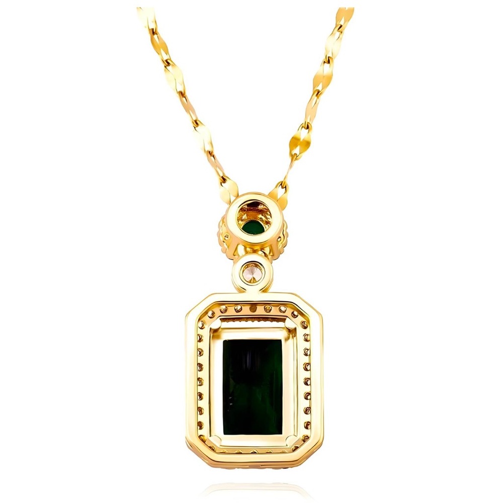 18K GOLD PLATED STAINLESS STEEL NECKLACE, INTENSITY